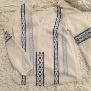 Fate sheer summer long sleeve blouse